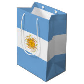 vlag van Argentinië Medium Cadeauzakje (Achterkant Gekanteld)