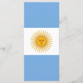 vlag van Argentinië Menu (Voorkant)