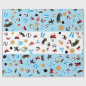 Vlag van Argentinië met beroemde artikelen van het Cadeaupapier (Vlak)