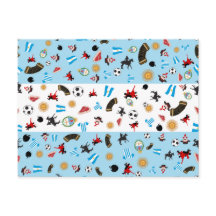 Vlag van Argentinië met beroemde pictogrammen