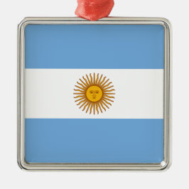 Vlag van Argentinië Metalen Ornament