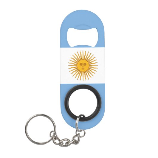 vlag van Argentinië Mini Flessenopener (Voorkant)
