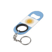 vlag van Argentinië Mini Flessenopener (Achterkant Gekanteld)