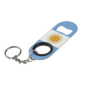 vlag van Argentinië Mini Flessenopener (Voorkant Gekanteld)