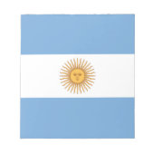 Vlag van Argentinië Notitieblok (Voorkant)
