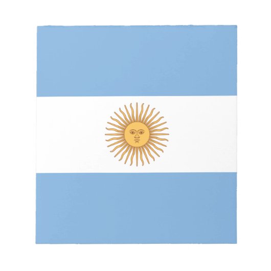 Vlag van Argentinië Notitieblok (Voorkant)
