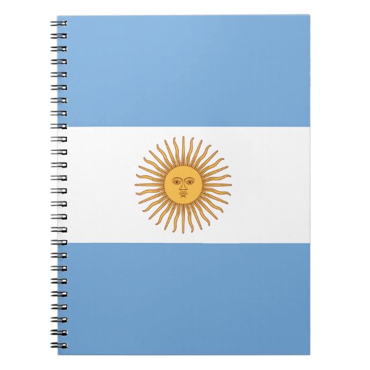 Vlag van Argentinië Notitieboek (Voorkant)