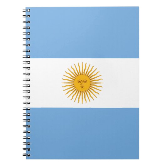 vlag van Argentinië Notitieboek (Voorkant)
