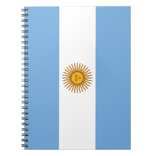 Vlag van Argentinië Notitieboek (Voorkant)