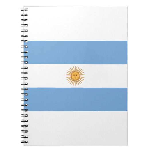 Vlag van Argentinië Notitieboek (Voorkant)