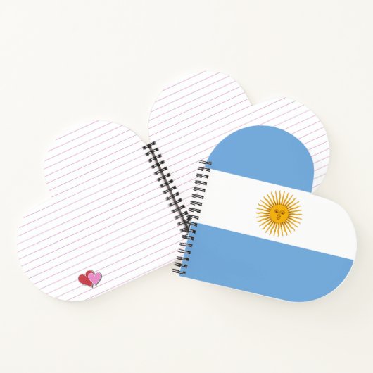 vlag van Argentinië Notitieboek (Binnen)