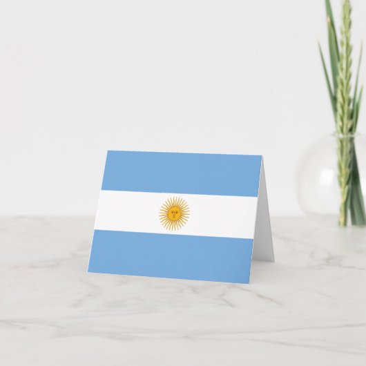 vlag van Argentinië Notitiekaartje (Voorkant)
