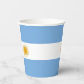 vlag van Argentinië Papieren Bekers (Voorkant)