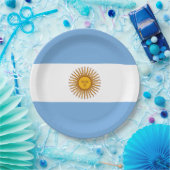 Vlag van Argentinië Papieren Bordje (Feest)