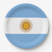 Vlag van Argentinië Papieren Bordje (Voorkant)