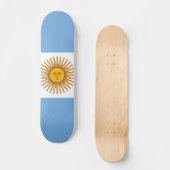 Vlag van Argentinië Persoonlijk Skateboard (Voorkant)