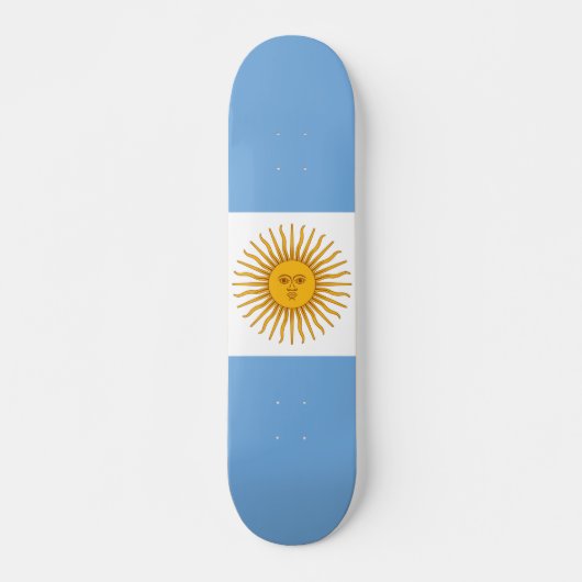 Vlag van Argentinië Persoonlijk Skateboard (Voorkant)