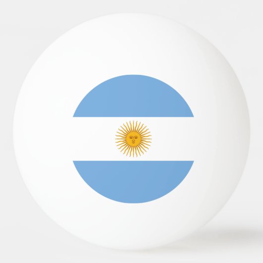 vlag van Argentinië Pingpongbal (Voorkant)