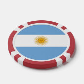 vlag van Argentinië Poker Chips (Enkel)
