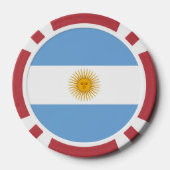 vlag van Argentinië Poker Chips (Achterkant)