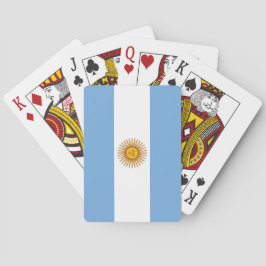 Vlag van Argentinië Pokerkaarten