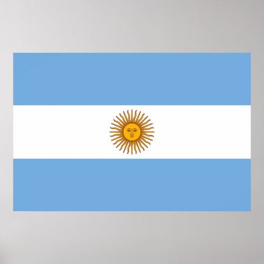 Vlag van Argentinië Poster (Voorkant)