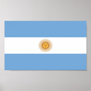 Vlag van Argentinië Poster