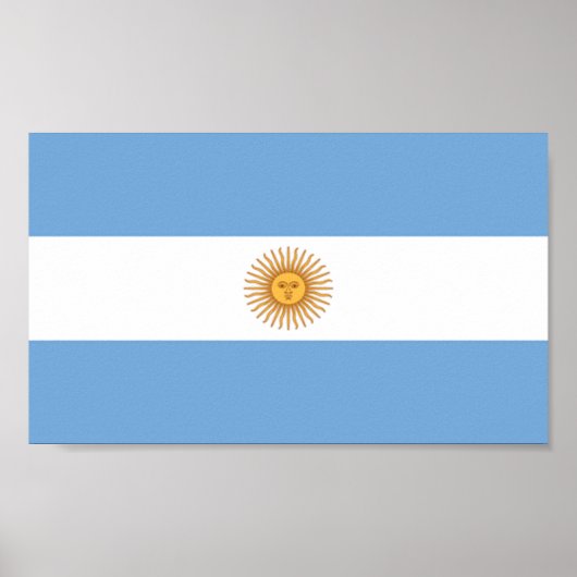 Vlag van Argentinië Poster (Voorkant)