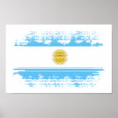 vlag van Argentinië Poster (Voorkant)
