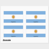 Vlag van Argentinië Rechthoekige Sticker (Vel)