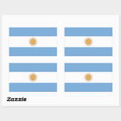 Vlag van Argentinië Rechthoekige Sticker (Vel)