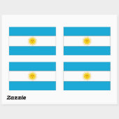 Vlag van Argentinië Rechthoekige Sticker (Vel)