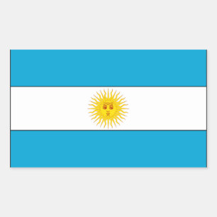 Vlag van Argentinië Rechthoekige Sticker