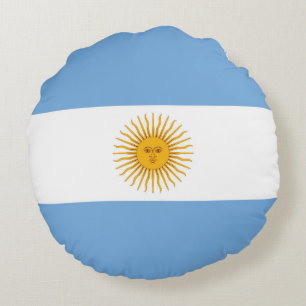 vlag van Argentinië Rond Kussen