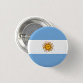 Vlag van Argentinië Ronde Button 3,2 Cm (Voorkant /achterkant)