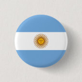 Vlag van Argentinië Ronde Button 3,2 Cm (Voorkant)