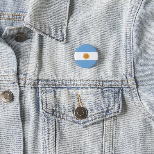 Vlag van Argentinië Ronde Button 3,2 Cm (In situ)