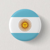 Vlag van Argentinië Ronde Button 3,2 Cm (Voorkant)