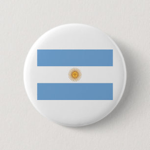 vlag van Argentinië Ronde Button 5,7 Cm