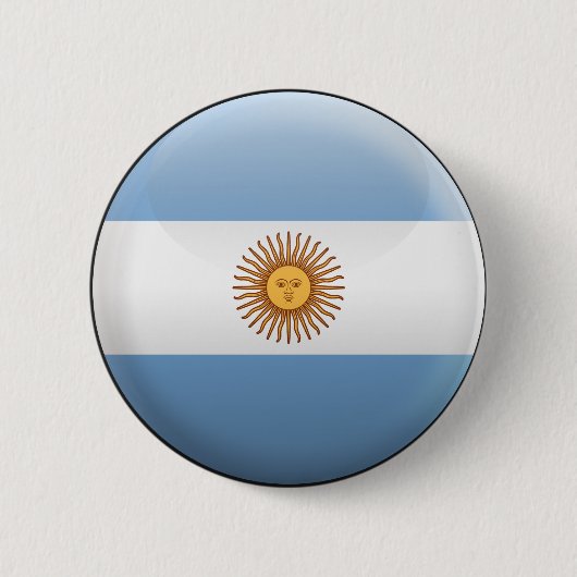 Vlag van Argentinië Ronde Button 5,7 Cm (Voorkant)