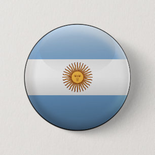 Vlag van Argentinië Ronde Button 5,7 Cm