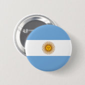 Vlag van Argentinië Ronde Button 5,7 Cm (Voorkant /achterkant)
