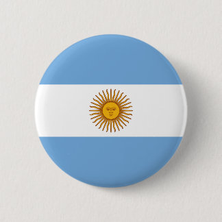 Vlag van Argentinië Ronde Button 5,7 Cm