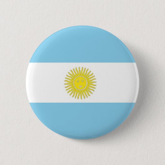 Vlag van Argentinië Ronde Button 5,7 Cm (Voorkant)