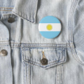 Vlag van Argentinië Ronde Button 5,7 Cm (In situ)