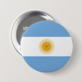 vlag van Argentinië Ronde Button 7,6 Cm (Voorkant /achterkant)