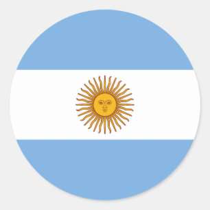 Vlag van Argentinië Ronde Sticker