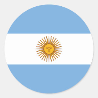 Vlag van Argentinië Ronde Sticker