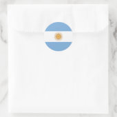 Vlag van Argentinië Ronde Sticker (Tas)