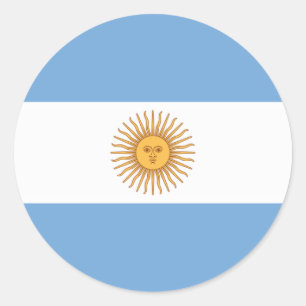 Vlag van Argentinië Ronde Sticker